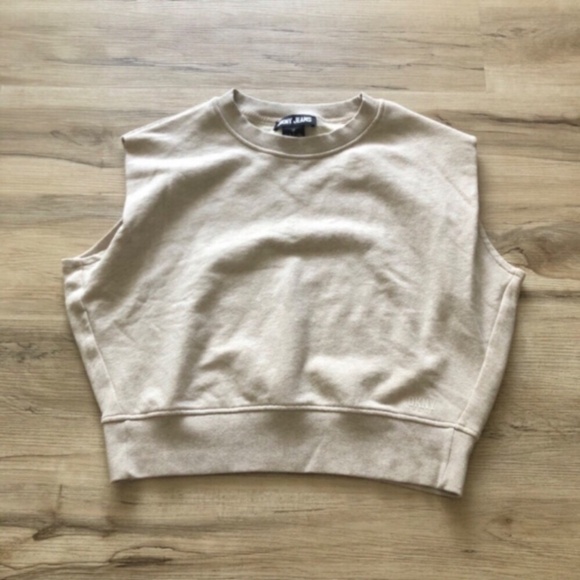 DKNY Beige Crew Neck Top - Picture 5 of 8